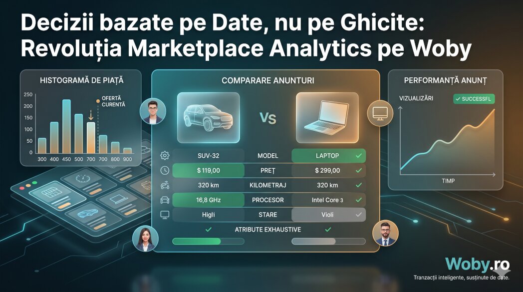 Decizii bazate pe Date, nu pe Ghicite: Revoluția Marketplace Analytics pe Woby