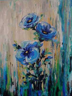 Pictura "Petale de azur"